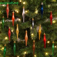 AUGUSTINE 8pcs Christmas Ball Pendants, 9cm Electroplated Xmas Spheres Ornaments, Christmas Gifts Ba