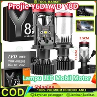 Projector Y6D Y7D Y8D H4 Import Super Bright LED Car Motorcycle Lights LED Car Motorcycle Lights Y7D
