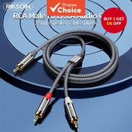 Riksoin RCA to 2RCA Subwoofer Audio Cable, 2RCA to 1RCA Bi-Directional RCA Y Adapter Cable  Kabel Su