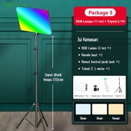 TNW Lampu RGB Lampu Foto Led RGB Lampu Lighting HP Kamera Lighting Studio+Tripod Lampu Konten Kreato