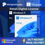 Microsoft Windows 11 Retail License | 24/7 Instant Email Delivery | Permanent | 1 PC |  Linked To Mi