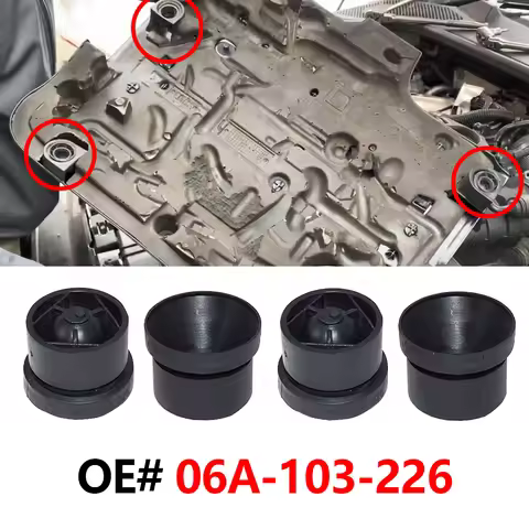 4Pcs Engine Cover Grommet Rubber Buffer Bumper Mounting Stop Jounce Bush For Nissan Qashqai J11 VW S