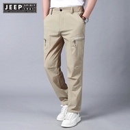 JEEP SPIRIT 1941 ESTD Men's loose ankle pants, trendy brand pants
