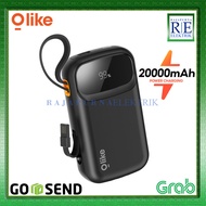 Olike P403 Powerbank 20000mAh LED display with Built-in Cable USB Type-C Lightning