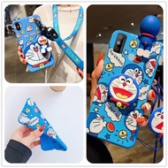 Soft Case Silikon Doraemon + Tali Lanyard Untuk Vivo Y33S Y21 Y21S