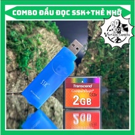2GB CF memory card and SSK card reader for computers