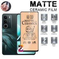 Tempered glass ceramic matte full glue REALME C71 anti-oil