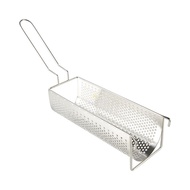 yu Stainless Steel Fried Long French Fries Baskets Big Potato Chip Frying Rack Strainer Fryer Kitchen Cooking Colander T