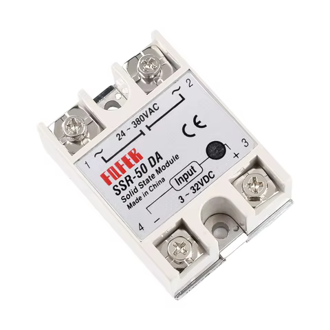 Solid state Relay SSR-10DA SSR-25DA SSR-40DA SSR-50DA 10A 25A 40A 50A actually 3-32V DC TO 24-380V A