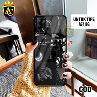 HP Oppo A74 5G - Hardcase Glossy casing Oppo A74 5Ghp [Motif - Aesthetic 01] - AnekaCase softcase gl