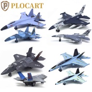 PLOCART Fighter Aircraft Toy, Diecast with Light Sound Aviao Plane Model, Tabletop Decor Collection 