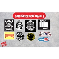 STICKER PACK BAND 3 | AESTHETIC BAND STICKERS MOTORCYCLE HELMET STICKERS | BAND LOGO STICKER