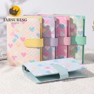 TARSURESG Note Pad, Portable Loose-Leaf Binder Notebook, Creative PU Leather A6 Savings Book for Cas