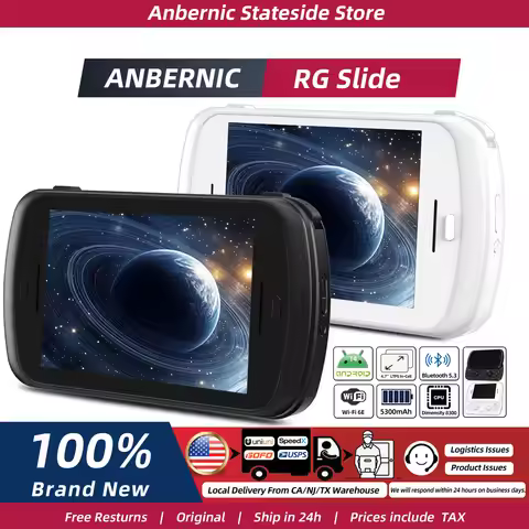 ANBERNIC RG Slide Video Game Consoles 4.7'' LTPS InCell 120Hz Touchscreen DP Output Unisoc Processor