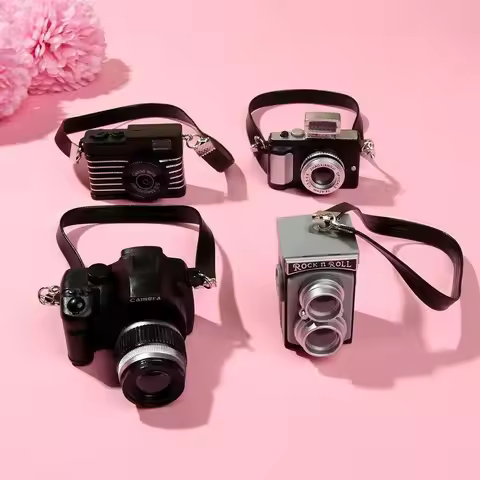 1Pc 1/6 1/8 1/12 Dollhouse Miniature Digital SLR Camera for labubu for upset duck Dolls House Decora