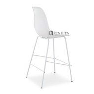 Ghế quầy bar nhựa chân sắt CB DSW2-S Nội thất Capta Ghế bar chân cố định lưng tựa cao cho nhà hàng c