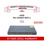 [READY STOCK] Used Cisco WS-C2960X-48TS-L Catalyst 2960-X 48 GigE 2 x 1G SFP LAN Lite Switch