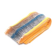 1000pcs/lot 1/4W 1R~3M 1% 0.25W Metal film resistor 1R 10R 47R 100R 220R 1K 1.5K 2.2K 4.7K 10K 20K 2