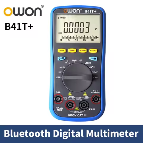 OWON B41T+ 1/2 Bluetooth Digital Multimeter with Four and a Half Digits 3in1 Support for Offline Rec