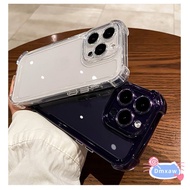 Clear Phone Case For Samsung Galaxy S26 S25 Ultra Edge Plus FE M36 F36 M56 F56 5G 4G Casing Anti-fal