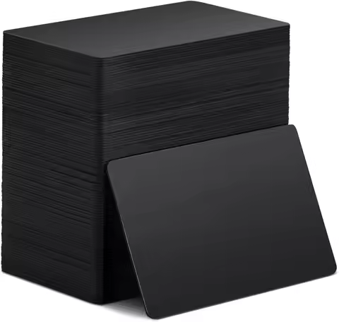 100 PCS Ntag215 Black NFC Cards Blank 504 Bytes Memory Color Tags Digital Programmable Business Card