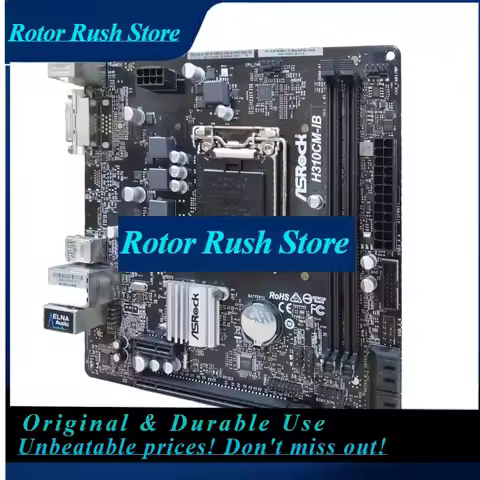 RoRuSASRock H310CM-HDVMotherboard Support 9th And 8th Gen Intel Core Processors I9-9900 I5-8500 9700