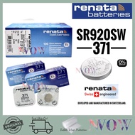 Renata 371 SR920SW Silver 1.55V Battery SWISS MADE