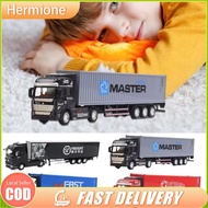 Children 1:48 Scale Container Truck Pull Back Oil Tanker Friction Powered Lori Mainan Kontena Alloy 