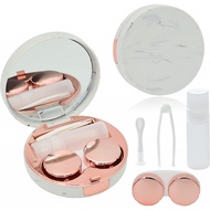Contact Lens Cases Leak-Proof Travel Contact Lens Box with Mirror Tweezers Remover Tool Solution Bot
