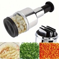 1pc Manual Vegetable Chopper, Multi-Function Onion Slicer, Portable Stainless Steel Garlic Mincer Wi