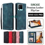 CASE VIVO V25 PRO CASE LEATHER FLIP COVER WALLET STANDING WALLET CASING