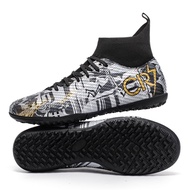 Mens Firm Ground รองเท้าฟุตบอล Lace Up Cleats True ขนาดรองเท้าฟุตบอลประสิทธิภาพสูงสําหรับการฝึกอบรม