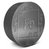 Elemental 2 Pounds lbs .999 Fine Fe Iron Round (Made in USA)
