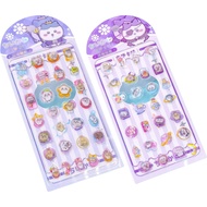 Premium Quality 3D Puffy Crystal Stickers (2 Sheets) | Embossed Acrylic Stickers | Cute Decorative S