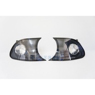 K.A.M. BMW E46 01 02 2D 2 Door Crystal Diamond Black Frame Corner Light Set