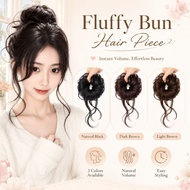 Ball Head Wig Hair Ring Bun Dragon Beard Ball Head New Chinese Style Wig Bud Head Artificial Hair Wi
