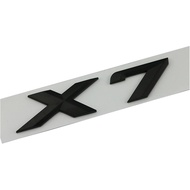 3D ABS Chrome Black Logo X7 Emblem Letters Sticker Car Trunk Badge for X7 G07 2019 2020 2022 2023 Ac