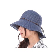 Straw Hat Hat Ladies UV Folding Hat Hat Spring Summer Spring Summer UV Cut Action UV Daylight Cool Ribbon U