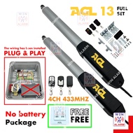 AGL 13 ( FULL SET )  4CH 433MHZ SWING AND FOLDING ARM AUTO GATE SYSTEM