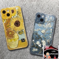 ASfloraMix Art Aesthetic Landscape Sunflowers The Starry Night Phone Casing For Samsung Galaxy A54 A