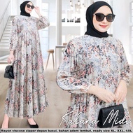 Kalana Midi Dress Jumbo - LD 110 120 130 140 150 Big Size Dress Kekinian XL XXL XXXL XXXXL 5L - Moti