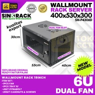 Rack Server 6U Rack Server 6U SINORACK Mesh Door Wallmount || Thick Wall Server Rack with Free Fan