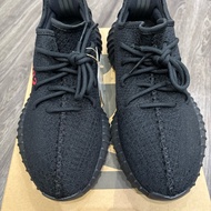 adidas yeezy350 黑底紅字