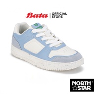 Bata บาจา by North Star รองเท้าผ้าใบสนีคเกอร์แฟชั่น แบบผูกเชือก ดีไซน์เท่ห์ สำหรับผู้หญิง สีฟ้า 5209116 สีขาว 5201116