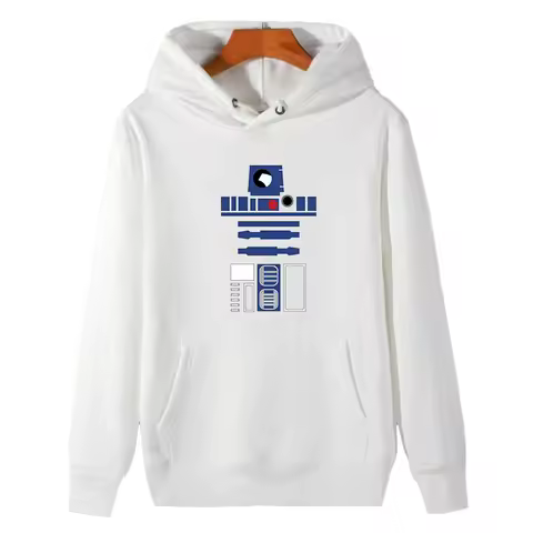 R2d2 cool Designer Harajuku graphic Hooded sweatshirts winter thick sweater hoodie essentials fleece