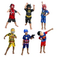SUPERHERO SPIDERMAN BATMAN TRANSFORMERS SUPERMAN ULTRAMAN BUMBLEBEE KIDS COSTUME baju budak lelaki s