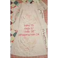 Preloved baju kurung moden babydoll saiz M