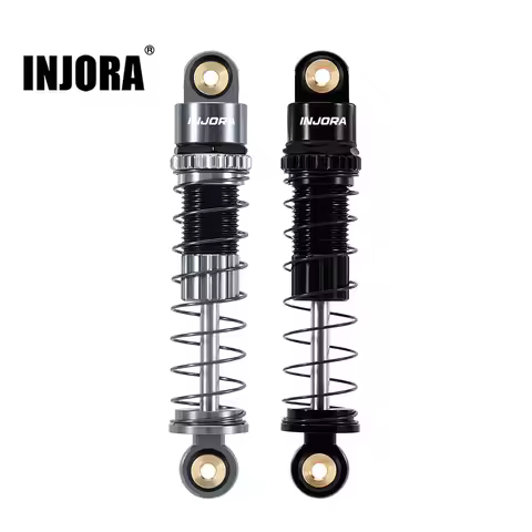 INJORA 39MM Aluminum Threaded Shock Absorber Oil Damper for 1/24 RC Crawler Car Axial SCX24 C10 JLU 