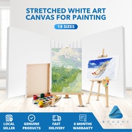 Stretched White Art Canvas for Painting | Wooden Frame Cotton Board DIY Picture Poster | Drawing Art