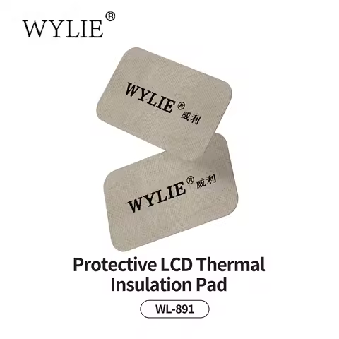 WYLIE WL-891 0.3mm Protective LCD Thermal Insulation Pad 10PCS for Mobile Phone Repair Screen Protec